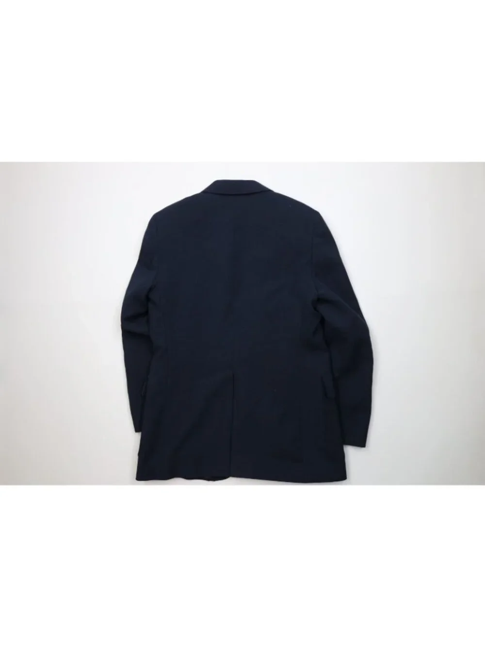 Vtg 70s Levis Mens 42R 2 Piece Knit Suit Wedding Navy Blue Wide Leg 32x30 USA